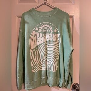 Billabong women’s Mint Green Crewneck Sweater